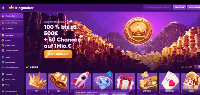 Kingmaker casino bewertung in Germany